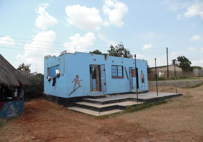 Strong wind blew the roof off one of the classrooms