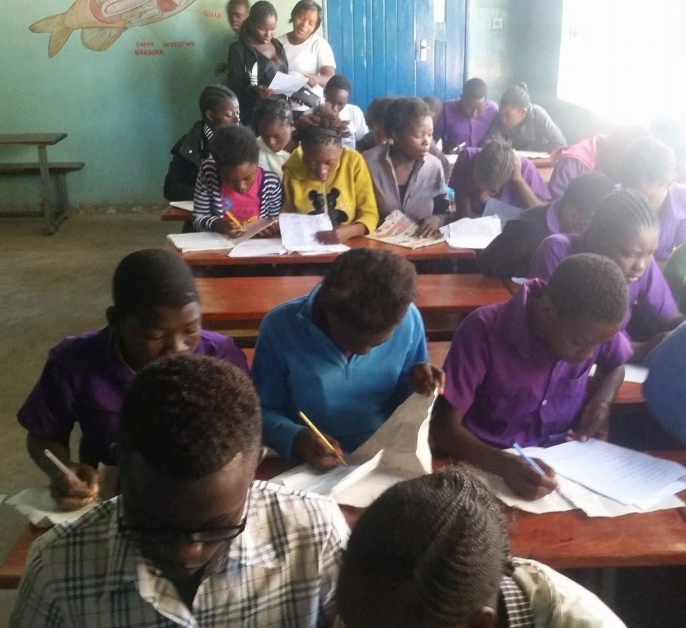 Classroom with new desks