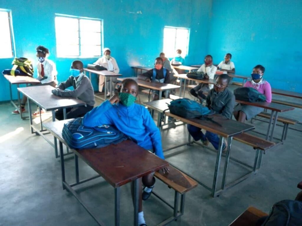 Students with facemasks